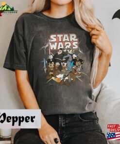 Vintage Disney Star War Mickey And Friends Shirt Shirts Disneyland 2023 Hoodie T-Shirt