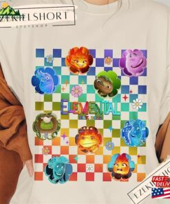 Vintage Elemental 2023 Movie Fire Water And Friends Cartoon T-Shirt Unisex Sweatshirt
