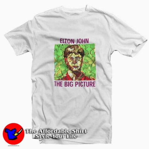 Vintage Elton John 1997 The Big Picture Tour T-shirt On Sale