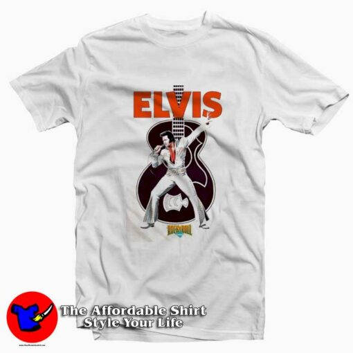 Vintage Elvis Presley Cartoon Logo Unisex T-shirt On Sale