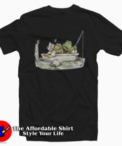 Vintage Frog And Toad Fishing Boat T-Shirt On Sale Vintage Frog And Toad Fishing Boat T-Shirt On Sale