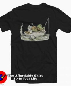 Vintage Frog And Toad Fishing Boat T-Shirt On Sale Vintage Frog And Toad Fishing Boat T-Shirt On Sale