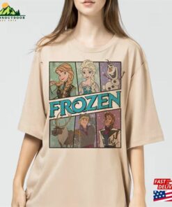 Vintage Frozen Characters Shirt Elsa Princess Classic Sweatshirt 3