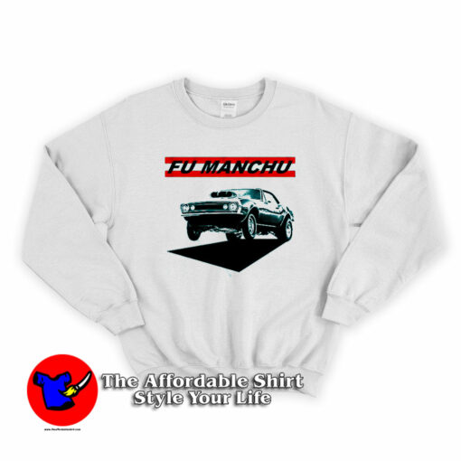 Vintage Fu Manchu Muscle Car Unisex Sweatshirt On Sale