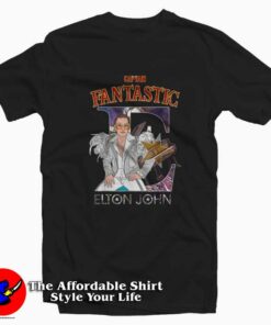Vintage Funny  Elton John Captain Fantastic T-shirt On Sale Vintage Funny  Elton John Captain Fantastic T-shirt On Sale