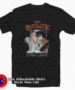 Vintage Funny  Elton John Captain Fantastic T-shirt On Sale Vintage Funny  Elton John Captain Fantastic T-shirt On Sale