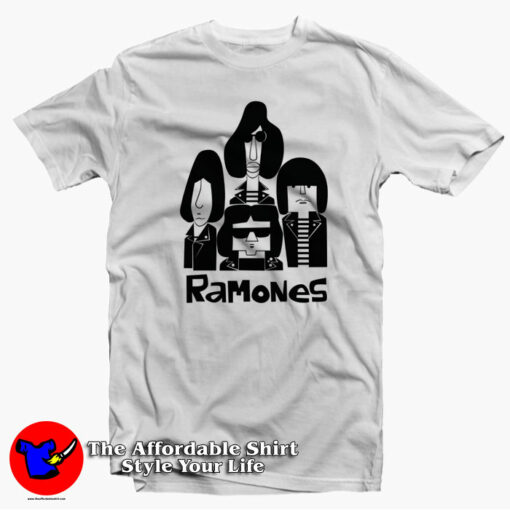 Vintage Funny Ramones Cartoon Parody Unisex T-shirt On Sale