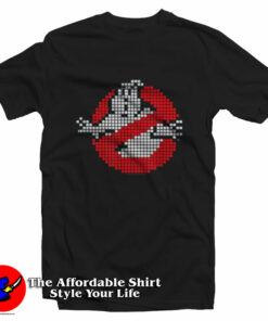 Vintage Ghostbusters 8 Bit Logo Inspired T-Shirt On Sale Vintage Ghostbusters 8 Bit Logo Inspired T-Shirt On Sale