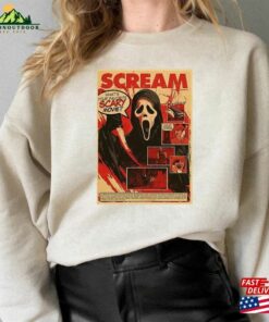 Vintage Ghostface Sweatshirt Scream Shirt Ghost Face Movie T-Shirt Unisex