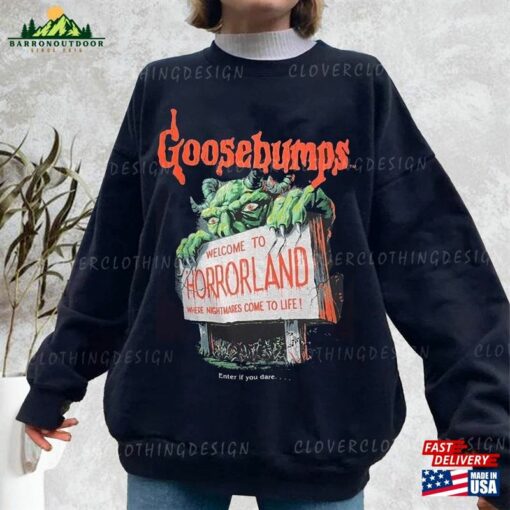 Vintage Goosebumps Bedtime Retro Scary Sweatshirt Halloween Tee Party 2023 Hoodie T-Shirt