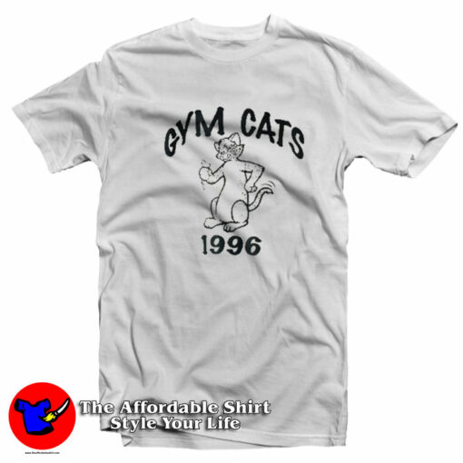 Vintage Gym Cats 1996 Funny Unisex T-Shirt On Sale