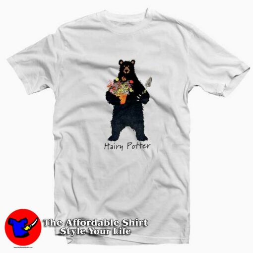 Vintage Hairy Potter Bear Parody Wildlife T-shirt On Sale