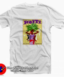 Vintage Haiti Star Of Caribbean Advertising T-shirt On Sale