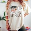 Vintage Halloween Floral Boo Sweatshirt Pumpkin Rainbow Comfort Color Shirt Party Tee T-Shirt