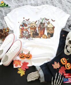 Vintage Halloween Horror Characters Coffee Shirt Movie Party 2023 Sweatshirt Hoodie