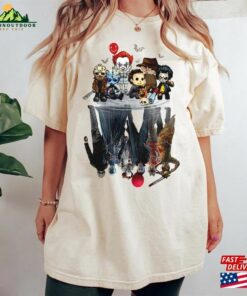 Vintage Halloween Horror Nights Shirt Retro Characters Group Movie Sweatshirt Unisex