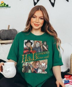 Vintage Halloween Horror Nights Shirt Retro Characters Group Scary Movie Sweatshirt Unisex 3