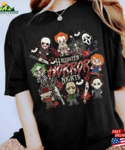 Vintage Halloween Horror Nights Shirt Sweatshirt Movie Characters T-Shirt Classic