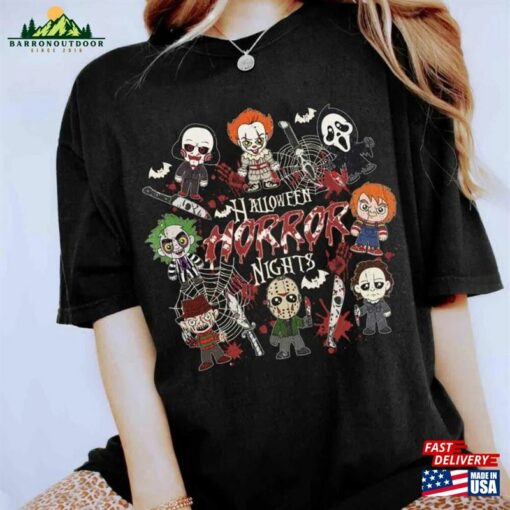 Vintage Halloween Horror Nights Shirt Sweatshirt Movie Characters T-Shirt Classic