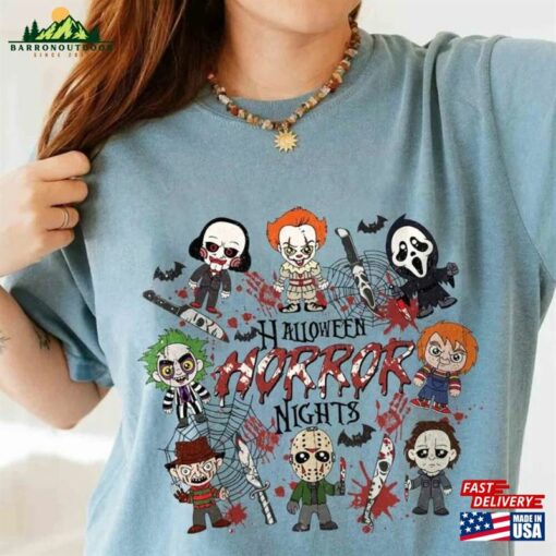 Vintage Halloween Horror Nights Shirt Sweatshirt Movie Characters T-Shirt Classic