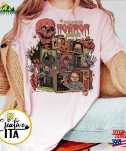 Vintage Halloween Horror Nights Universal Studios Shirt Characters Television Scary Movie Tee Hoodie Unisex