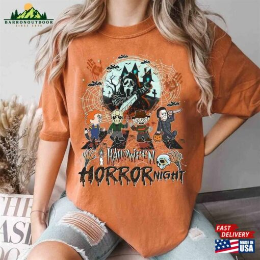 Vintage Halloween Horror Nights Universal Studios Shirt Movie Characters Sweatshirt T-Shirt