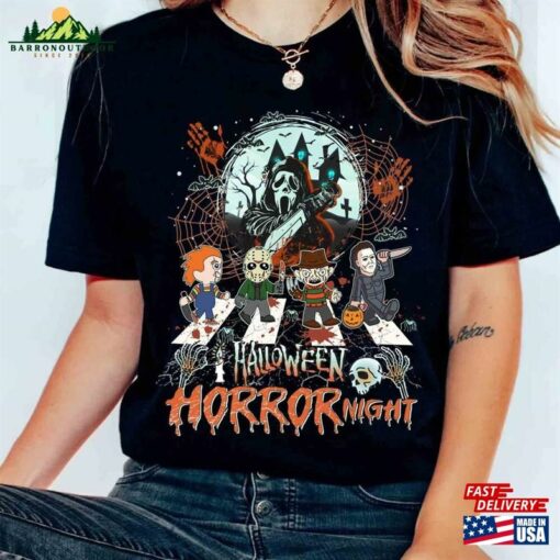 Vintage Halloween Horror Nights Universal Studios Shirt Movie Characters Sweatshirt T-Shirt