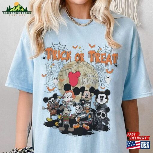 Vintage Halloween Mouse And Friends Horror Movie Shirt Friday The 13Th Unisex Classic