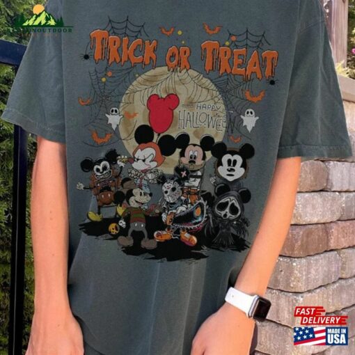 Vintage Halloween Mouse And Friends Horror Movie Shirt Friday The 13Th Unisex Classic