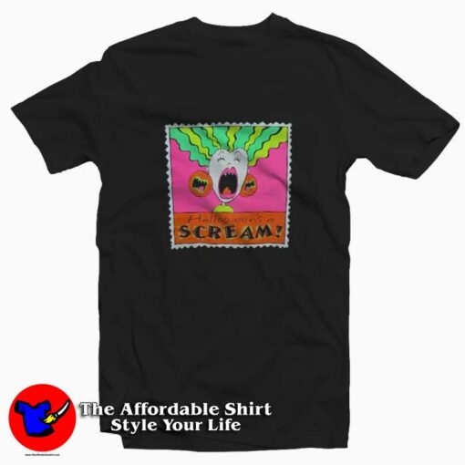 Vintage Halloween’s A Scream Retro T-shirt On Sale