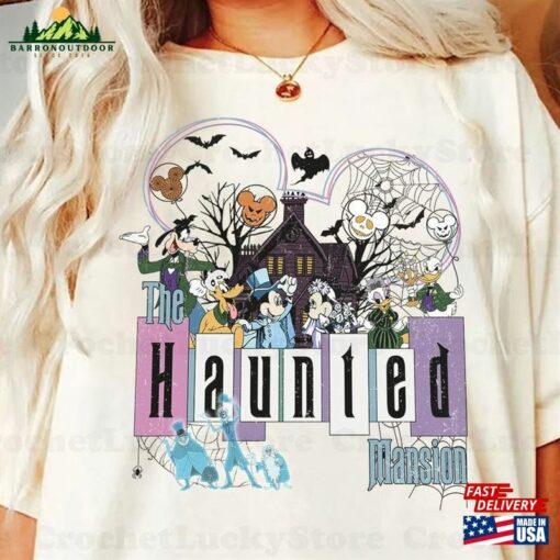 Vintage Haunted Mansion Halloween Shirt Party Matching Wdw Spooky Season Classic T-Shirt