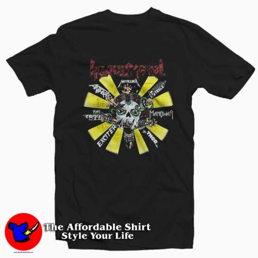 Vintage Heavy MetalManowar Virgin Steele Thor T-Shirt On Sale