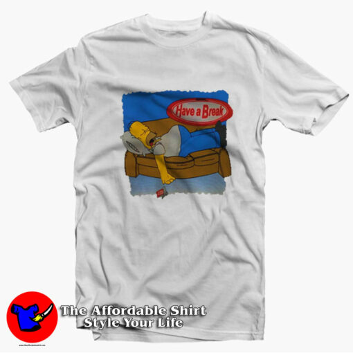 Vintage Homer Simpson Futurama South Park T-Shirt On Sale