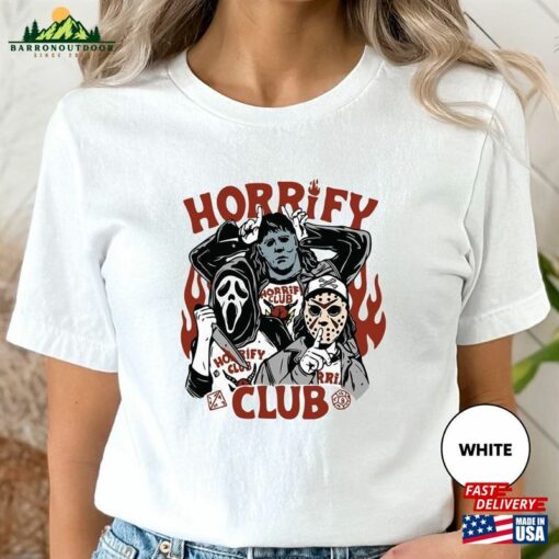 Vintage Horrify Club Shirt Hell Horror Movie Hoodie Unisex