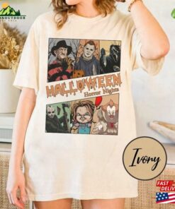 Vintage Horror Halloween Characters Shirt Movie Nights Hoodie Unisex Vintage Horror Halloween Characters Shirt Movie Nights Hoodie Unisex