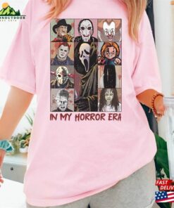 Vintage In My Horror Era Shirt Halloween Characters Movie Unisex Sweatshirt