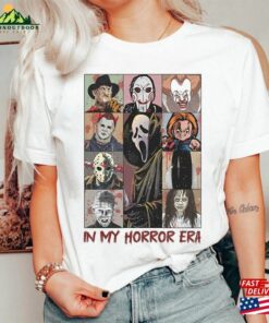 Vintage In My Horror Era Shirt Halloween Characters Movie Unisex Sweatshirt 3