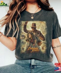 Vintage Indiana Jones And The Dial Of Destiny 2023 Comfort Colors Shirt Disney Movie Unisex Classic