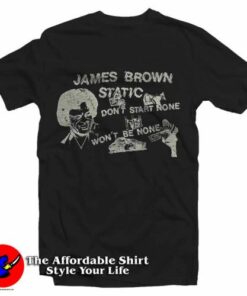 Vintage James Brown Static Graphic T-Shirt On Sale Vintage James Brown Static Graphic T-Shirt On Sale