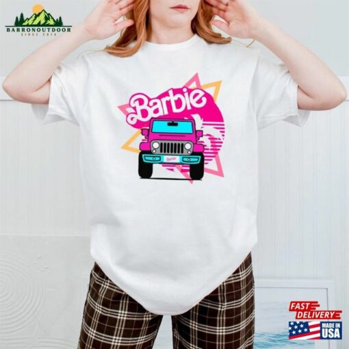 Vintage Jeep Barbie Shirt Movie Dream House Unisex Hoodie