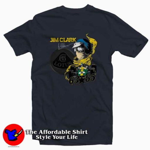 Vintage Jim Clark Inspired Lotus F1 Champion T-shirt Cheap