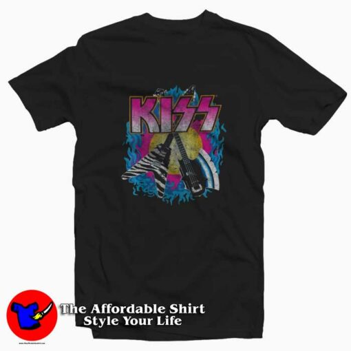 Vintage KISS Young & Wasted Grpahic Unisex T-shirt On Sale