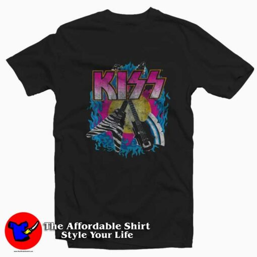 Vintage KISS Young & Wasted Rock Band T-shirt On Sale