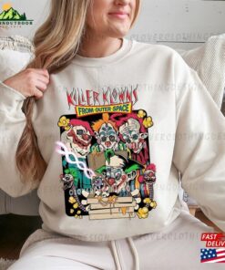 Vintage Killer Klowns Halloween Tee Horror Movie Retro 90S Shirt Unisex T-Shirt