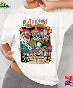 Vintage Killer Klowns Halloween Tee Horror Movie Retro 90S Shirt Unisex T-Shirt