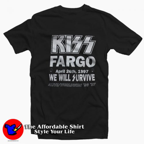 Vintage Kiss Alive Worldwide We Will Survive T-Shirt On Sale Vintage Kiss Alive Worldwide We Will Survive T-Shirt On Sale