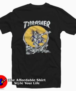 Vintage Late Thrasher Magazine Skateboard T-Shirt On Sale Vintage Late Thrasher Magazine Skateboard T-Shirt On Sale