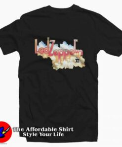 Vintage Led Zeppelin Logo And Cloud T-Shirt On Sale Vintage Led Zeppelin Logo And Cloud T-Shirt On Sale