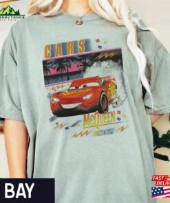 Vintage Lightning Mcqueen Shirt Disney Cars Birthday Unisex Hoodie
