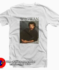 Vintage Lionel Richie Wagwan Unisex T shirt On Sale 1